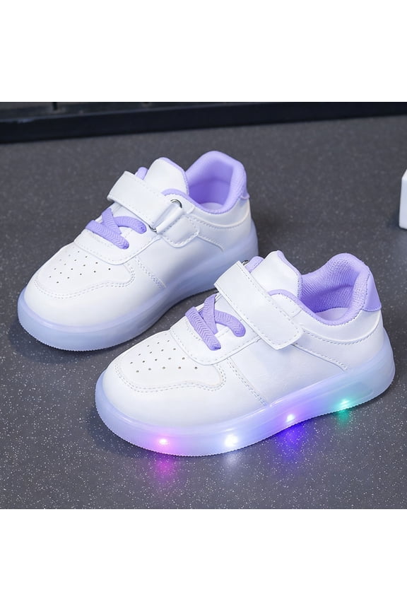 Light Up Toddler Boys Girls Shoes LED Flashing Lightweight Tennis Walking Sneakers for Toddler and Little Kid