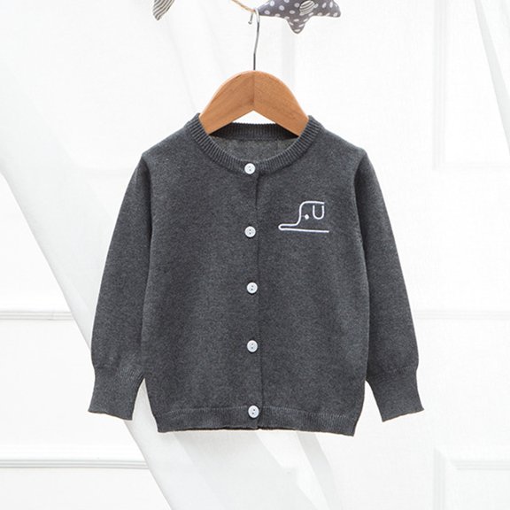 Cowsor Little Girl Knit Cardigan Sweater - Toddler Button Down School Uniforms Cardigan