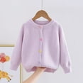 thumbnail image 1 of Cowsor Little Girl Knit Cardigan Sweater - Toddler Button Down School Uniforms Cardigan, 1 of 5