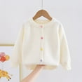 thumbnail image 1 of Cowsor Little Girl Knit Cardigan Sweater - Toddler Button Down School Uniforms Cardigan, 1 of 5