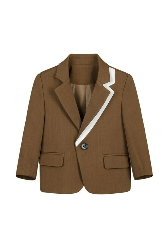 Little and Big Boy's Girl's Formal Blazers Casual Button Suit Jackets Dress School Sport Coats