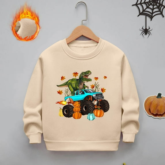 Cowsor Long Sleeved T Shirt for Boys Casual Crewneck Streetwear Wearable and Easy to Clean