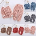 thumbnail image 1 of Cowsor Lounge Sets for Boys Girls Fuzzy Two Piece Outfits Fleece Winter Warm Pajamas Sets Fluffy Plush Top Fleece Pants Sleepwear, 1 of 3
