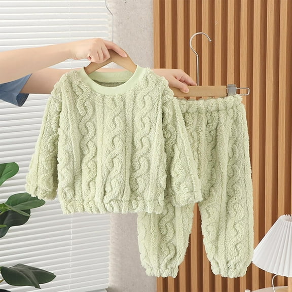 Cowsor Lounge Sets for Women Fuzzy Two Piece Outfits Fleece Winter Warm Pajamas Sets Fluffy Plush Top Fleece Pants Sleepwear