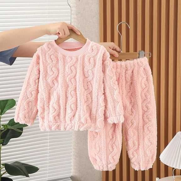 Cowsor Lounge Sets for Women Fuzzy Two Piece Outfits Fleece Winter Warm Pajamas Sets Fluffy Plush Top Fleece Pants Sleepwear