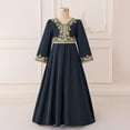 thumbnail image 1 of Cowsor Muslim Girls Abaya Long Sleeve Prayer Dress Middle East Muslim Dubai Robe 2025 Ramadan Eid Eid Kaftan, 1 of 7