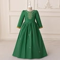 thumbnail image 1 of Cowsor Muslim Girls' Embroidered Princess Dress – Long Sleeve, with Bag (4-8Y), 1 of 7