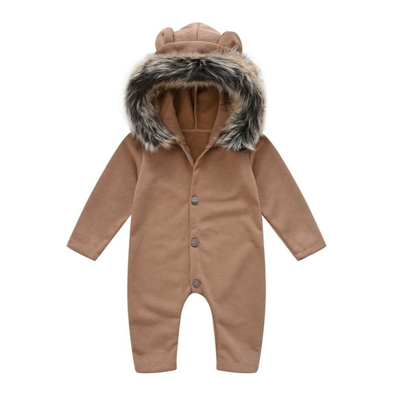 Cowsor Newborn Infant Baby Boys Girls Winter Clothes Long Sleeve Knitted Romper Jumpsuit Outfits