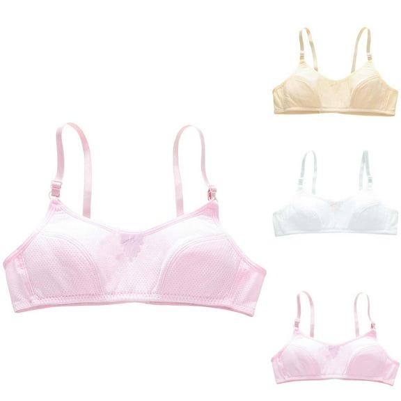 Cowsor Teen Girls Seamless Training Bra Comfortable Wireless Bralette for 9-16 Years Old Daily Innerwear