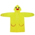 thumbnail image 1 of Cowsor Toddler Animal Shaped Hooded Raincoat Waterproof Portable Hiking Rainwear for 3-8 Years Old Outdoor Activity, 1 of 3