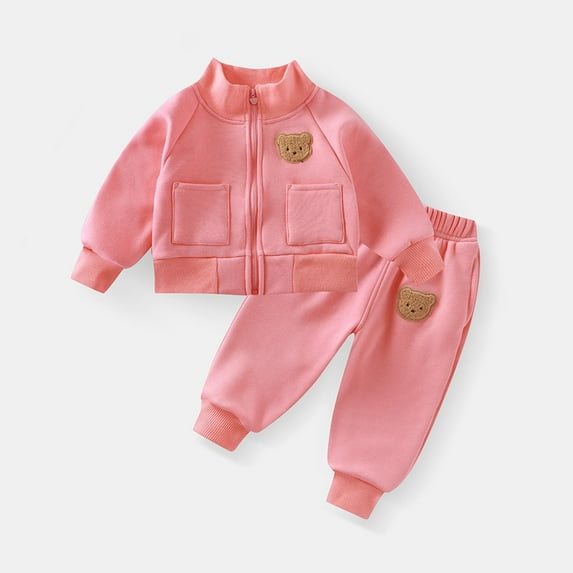 Cowsor Toddler Baby Boy Clothes Infant Long Sleeve Bear Print Tops + Pants Sweatsuit Outfits