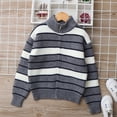 thumbnail image 1 of Cowsor Toddler Baby Boys Girls Knit Sweaters Cable Turtleneck High Collar Fall Winter Soft Warm Sweater Pullover Tops, 1 of 7