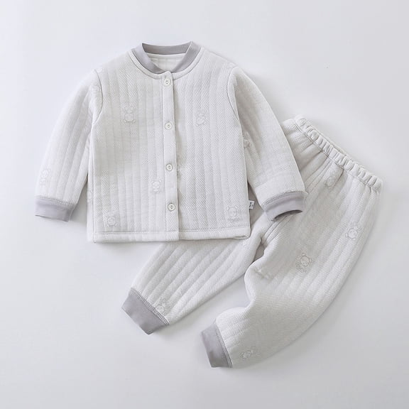 Cowsor Toddler Baby Fall Outfit Linen Long Sleeve Button Down PocketShirt Tops Striped Pants 2Pcs Clothes Set