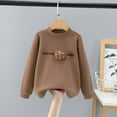 thumbnail image 1 of Cowsor Toddler Baby Girl Basic T-Shirt Blouse Top Kid Puff Long Sleeve Pullover Girl Cotton Clothes, 1 of 5