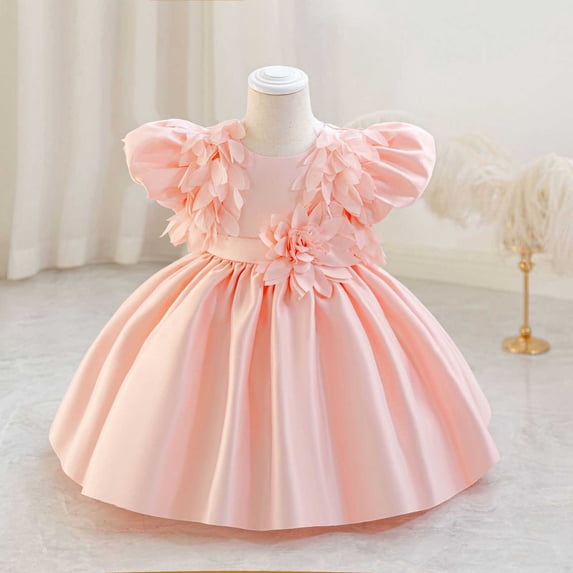 Cowsor Toddler Baby Girl Butterfly Tutu Dress Bowknot Princess Flower Girl Wedding Pageant Birthday Party Dresses