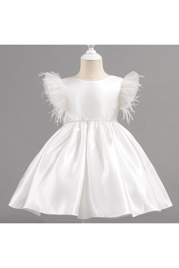 Toddler Baby Girl Butterfly Tutu Dress Bowknot Princess Flower Girl Wedding Pageant Birthday Party Dresses