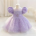 thumbnail image 1 of Cowsor Toddler Baby Girl Butterfly Tutu Dress Bowknot Princess Flower Girl Wedding Pageant Birthday Party Dresses, 1 of 6