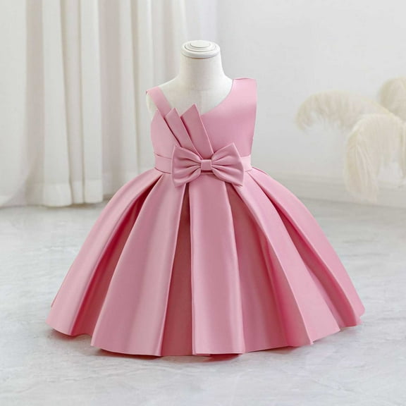 Cowsor Toddler Baby Girl Butterfly Tutu Dress Bowknot Princess Flower Girl Wedding Pageant Birthday Party Dresses