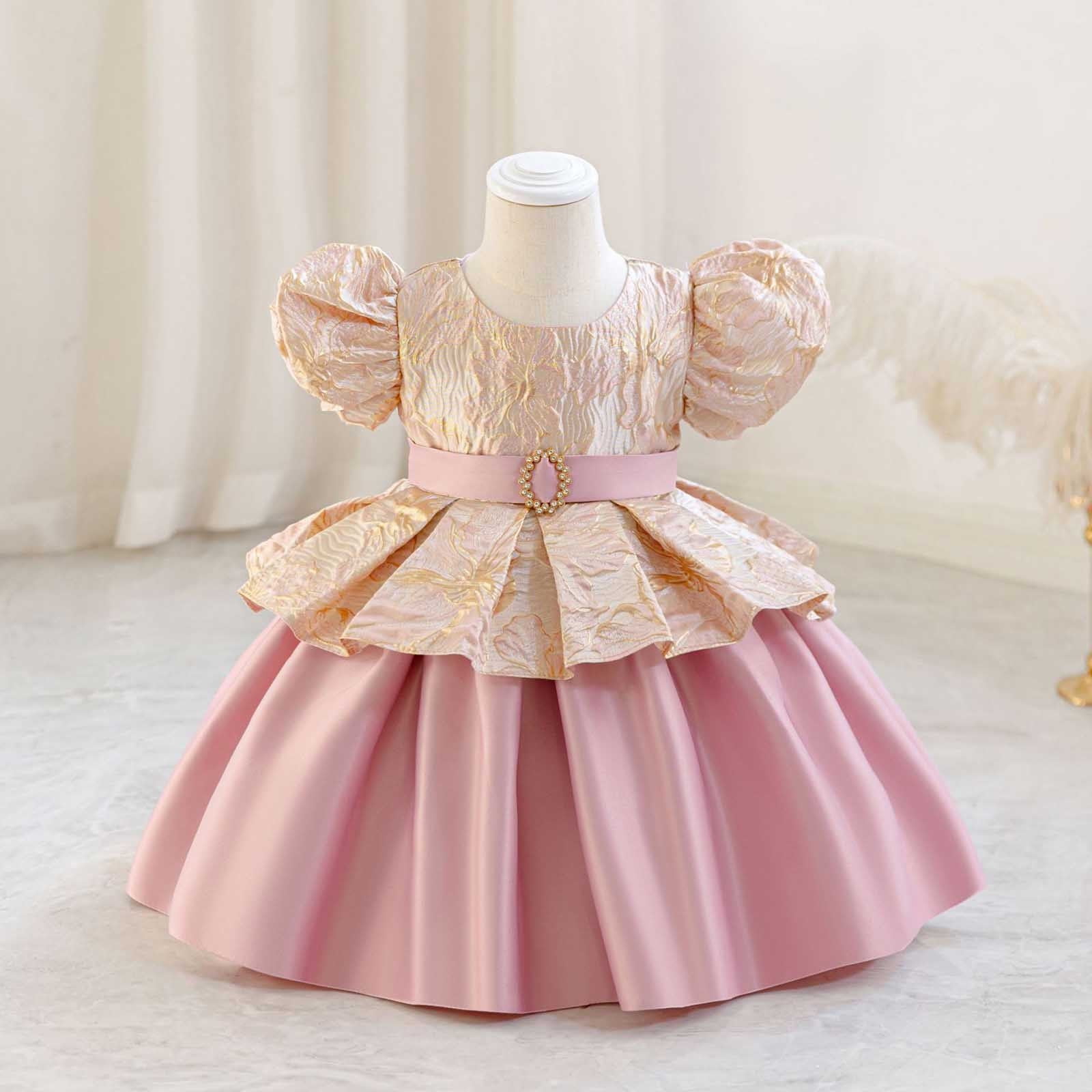 Princess 1st Birthday Baby Kids Party Wear Dress For Infant Girl Baby Girl Party Dress Lace Princess 1st Birthday Baby Kids Party Wear Dress For Infant Girl Baby Girl Party Dress Lace