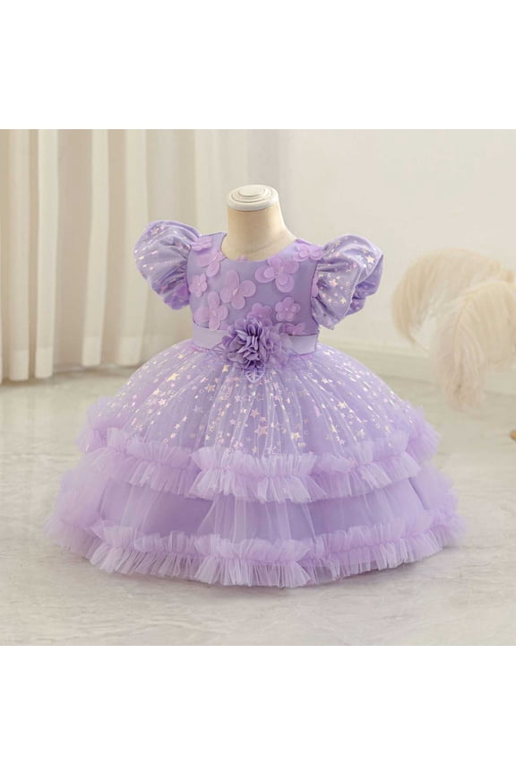 Toddler Baby Girl Butterfly Tutu Dress Bowknot Princess Flower Girl Wedding Pageant Birthday Party Dresses