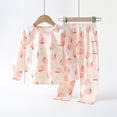 thumbnail image 1 of Cowsor Toddler Boys Girls 2 Piece Outfit Long Sleeve Soft Lightweight Fall 2pc Set Kids Loose Comfy Patchwork Cartoon Heart Romper, 1 of 4