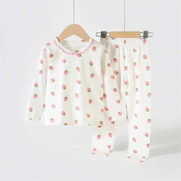 Cowsor Toddler Boys Girls 2 Piece Outfit Long Sleeve Soft Lightweight Fall 2pc Set Kids Loose Comfy Patchwork Cartoon Heart Romper