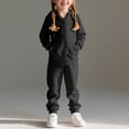 thumbnail image 1 of Cowsor Toddler Boys Girls Pants Set - 2 Piece Soft Fleece Zip Up Hoodie and Jogger Sweatpants for Girls Boys, 1 of 7