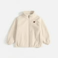 thumbnail image 1 of Cowsor Toddler Fleece Jacket Kids Lightweight Outerwear Boys Girls Long Sleeve Fall Coat, 1 of 3