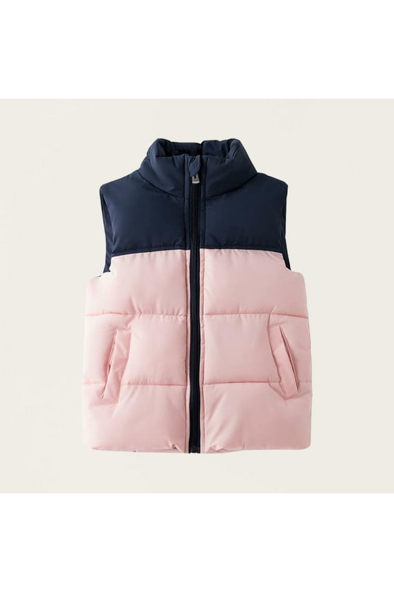 Toddler Girls Hooded Puffer Vest Lightweight Zip Up Kids Baby Boys Warm Winter Outerwear Down Coats