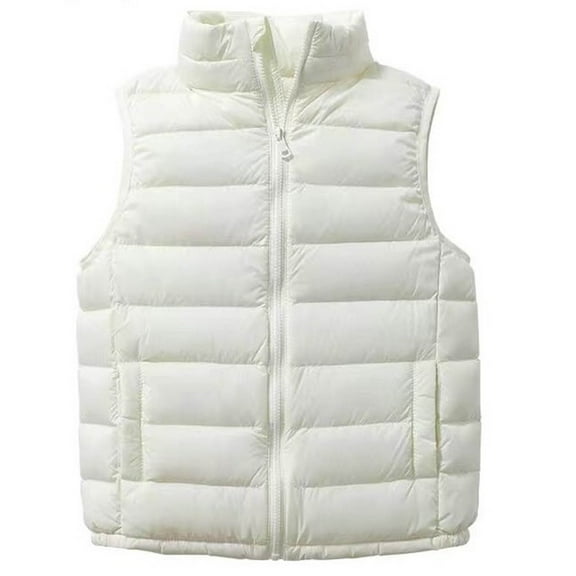 Cowsor Toddler Puffer Vest Boys Girls Down Vest Warm Winter Jacket Lightweight Sleeveless Zipper Coat