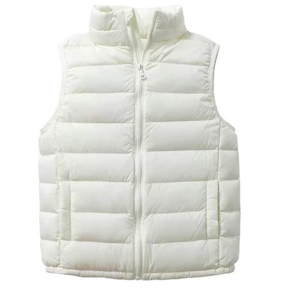 Cowsor Toddler Puffer Vest Boys Girls Down Vest Warm Winter Jacket Lightweight Sleeveless Zipper Coat