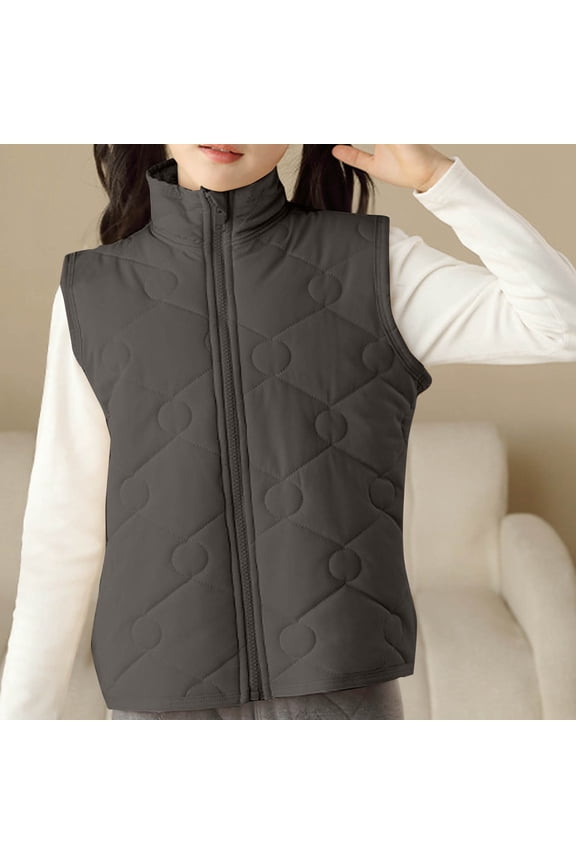 Toddler Puffer Vest Boys Girls Down Vest Warm Winter Jacket Lightweight Sleeveless Zipper Coat
