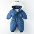 thumbnail image 1 of Cowsor Toddler Snowsuit Baby Boy Girl Winter Snow Ski Suit Clothes Hooded Jumpsuit Romper Coat Outwear, 1 of 7