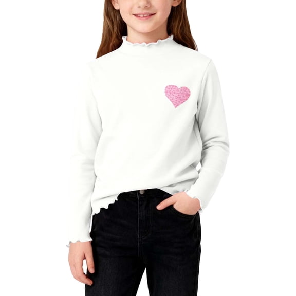 Cowsor Unisex Kids Polar Fleece Turtleneck Base Top