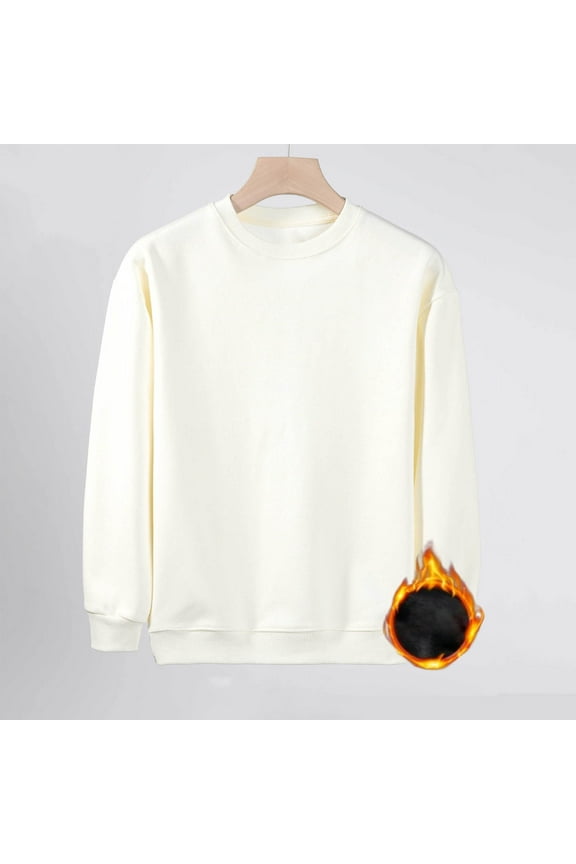 Women's Casual Cute Oversized Long Sleeve Round Crew Neck Sweatshirt Pullover Top