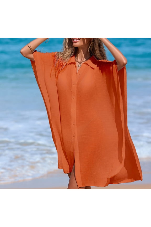 Womens Solid Collared Short Sleeve Blouses Casual Loose Fit Pullover Lightweight Breathable Basic Shirt Tops Everyday Soft Relaxed Fit Cover Up Tees