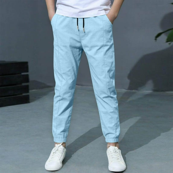 Cowsor Youth Sweatpants for Boys Fashion 2025 Cotton Athletic Joggers Cargo Pants School Uniform Winter Trendy Teen Clothes