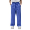thumbnail image 1 of Cowsor Youth Sweatpants for Boys Gilrs Fashion 2025 Cotton Athletic Joggers Cargo Pants School Uniform Winter Trendy Teen Clothes, 1 of 5