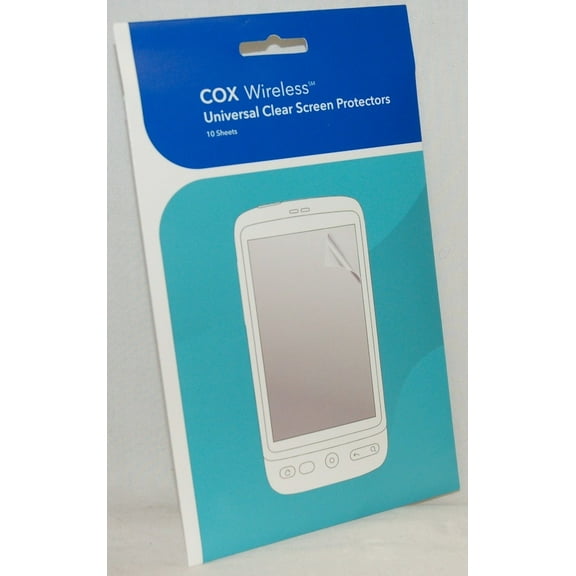 Cox Wireless 4x3" Single Universal Clear LCD Screen Protector Phone/GPS