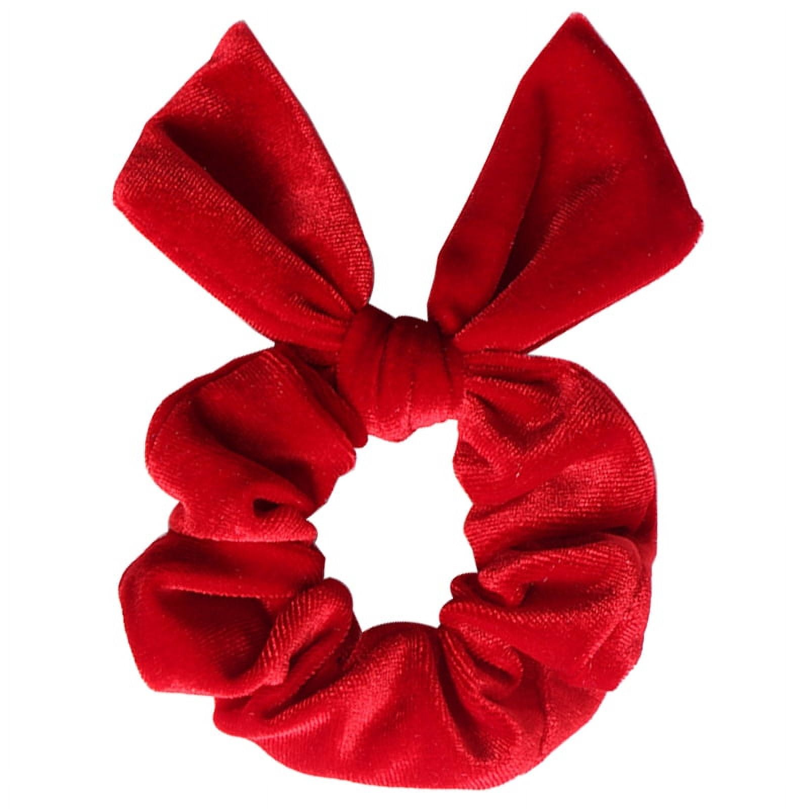 New Fashion Print Bow Scrunchies Hair Ribbon Elastic Hair Band
