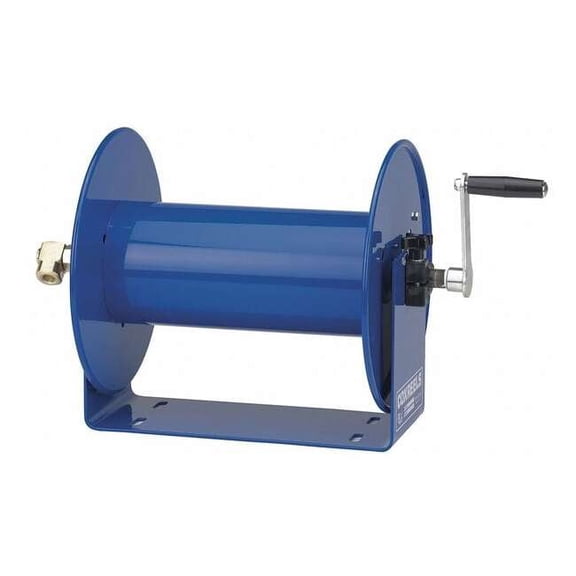Coxreels Hand Crank Hose Reel,75 ft,1/2" ID,Blue 112-4-75