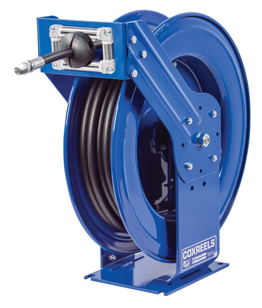 Coxreels Hose Reel Supreme Duty Spring Rewind For Air/water/oil 3/8In Id 100' Hose 3000 Psi