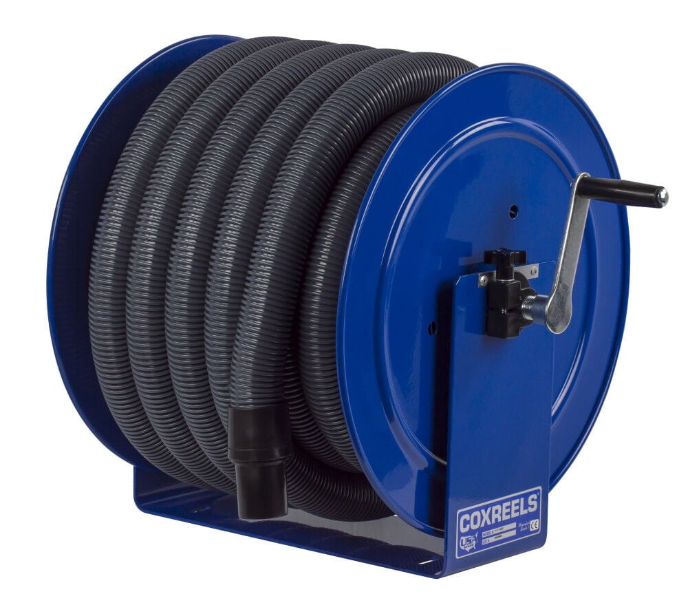 Coxreels Hose Reel Vacuum Only Direct Crank Rewind 1 1/2In 2In Id 35' Hose Capacity