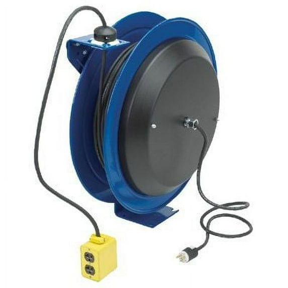 Coxreels Spring Driven Cord Reel Quad Industrial Rec 12Ga X 50'