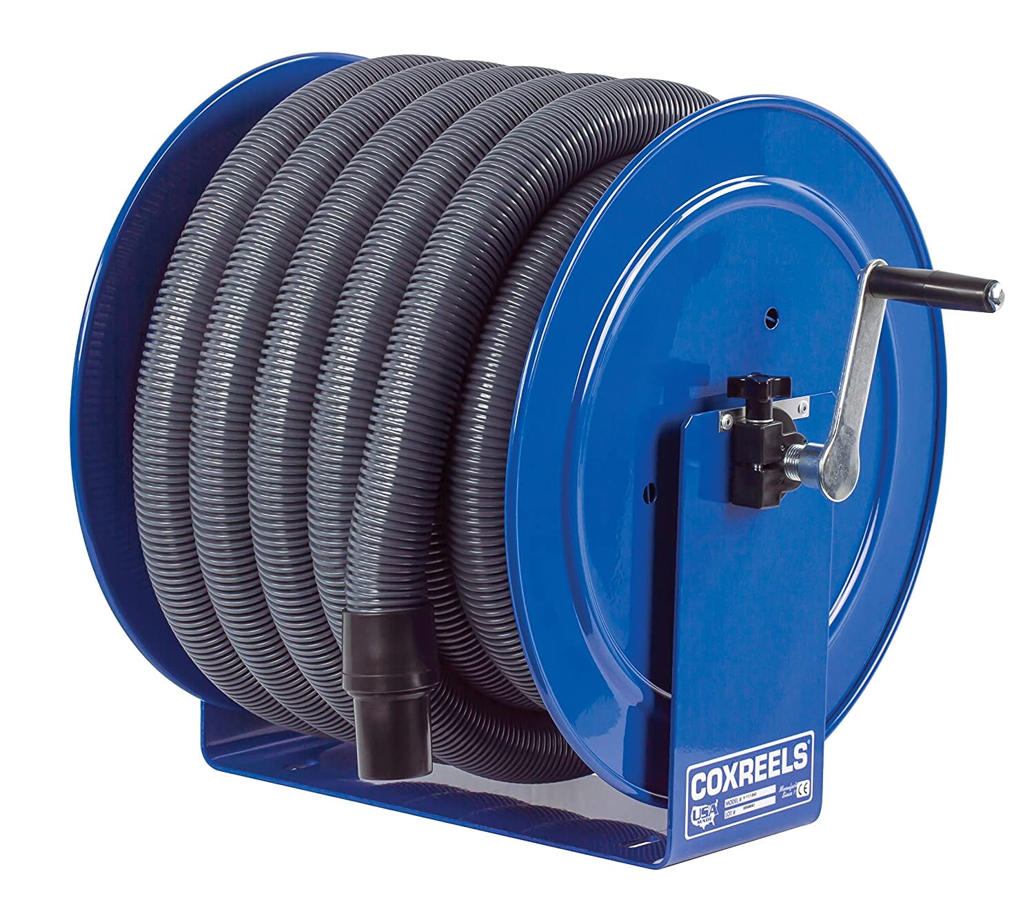 Coxreels Hose Reel Vacuum Only Direct Crank Rewind 1 1/2In 2In Id 50' Hose Capacity