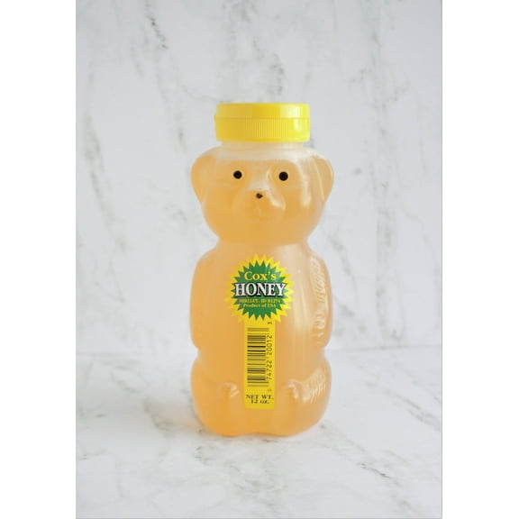 Cox's Honey 12 oz Clover Honey Squeeze Bear