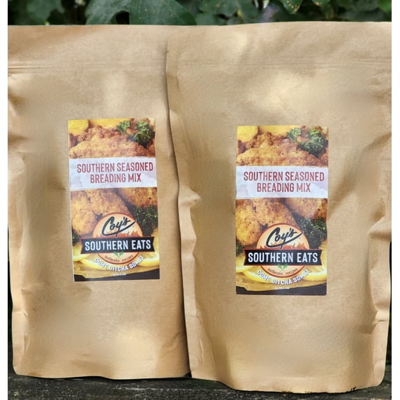 Coy's Southern Eats Southern Seasoned Breading, Mild, 2 Pack, 64oz