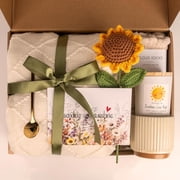 Coyerzoon Sunflower Care Package Gift Basket for Women, Birthday and Get Well Soon Thoughtful Gift for Best Friend