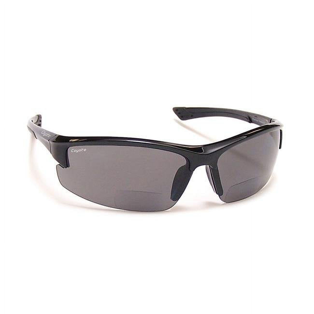 Coyote Bp-7 +2.50 Polarized Bifocal Safety Reader Black/Gray Sunglasses - image 1 of 4