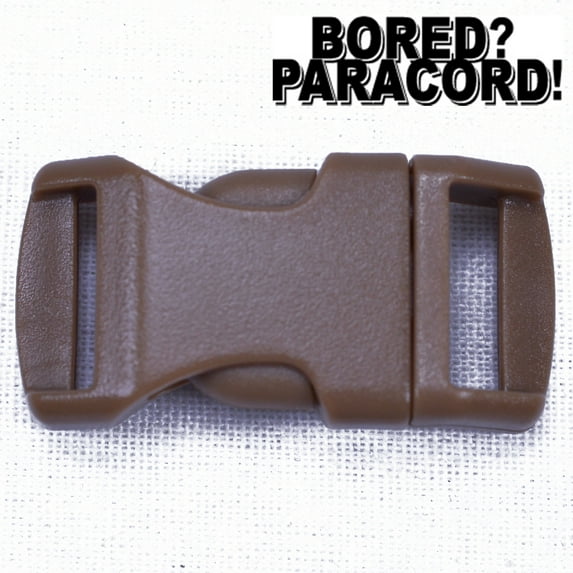 Coyote Brown 1/2 Inch Buckle - 10 pack - Great for Paracord